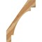 Ekena Millwork 4"W x 28"D x 40"H Merced Rough Sawn Knee Brace, Western Red Cedar BRC04X28X40MRC00RWR - alternate 2